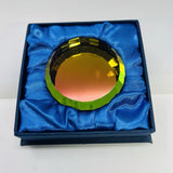 Disney Arribas Brothers Lg Round Multi-Color Crystal Display Stand MIB Retired Model
