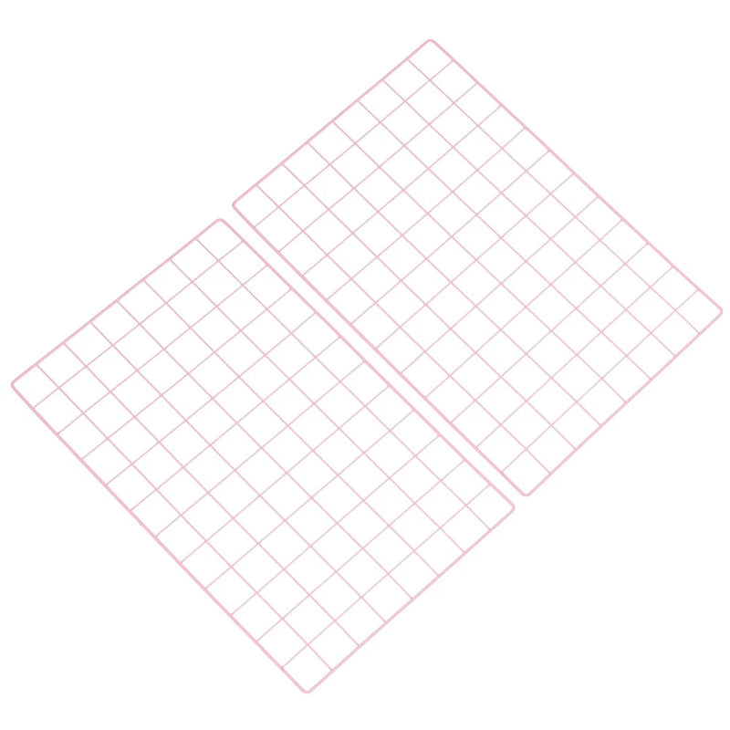 24"x16" Wire Grid Panel, 2 Pack Wall Grid Decorative Board Photo Display Pink Model