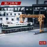 N Scale Crane Building Kit, Railway Maintenance Depot Model For Train Sand Table Model