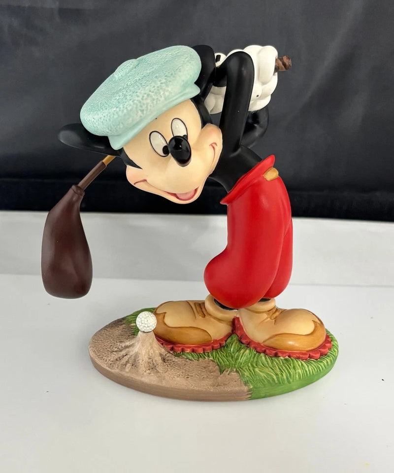 Mickey Mouse Golf Figurine What a Swell Day for a Game Model