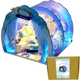 moin moin DIY Dollhouse Miniature Kit Ocean Aquarium House LED 1/24 Model