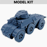 Autoblindo 41, Model Kit WWII Italian Armored Car Miniature Model