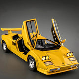 1/24 Lamborghini Countach LP500S Super Car Diecast Model Toy Car Sound Light Toy Model