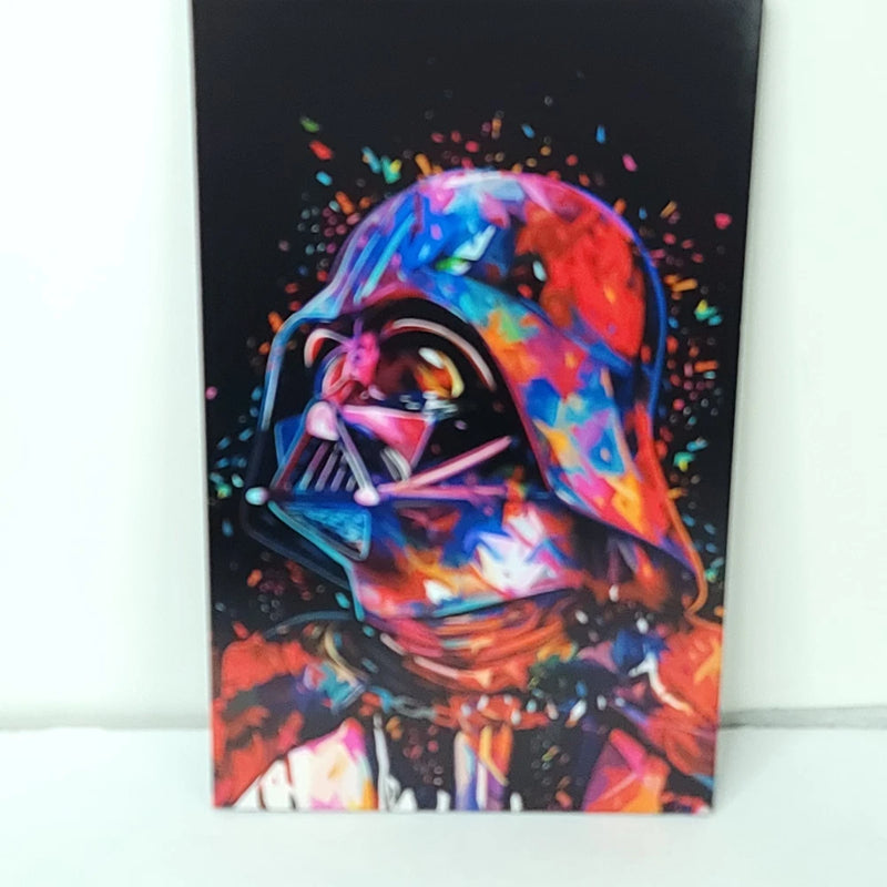 Darth Vader Red Black Star Wars Wall Photo Art Board Print 11.75in x 7.25in Model