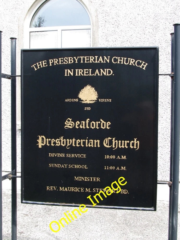 Photo 6x4 Notice board of the Seaforde Presbyterian Church  c2011 Model