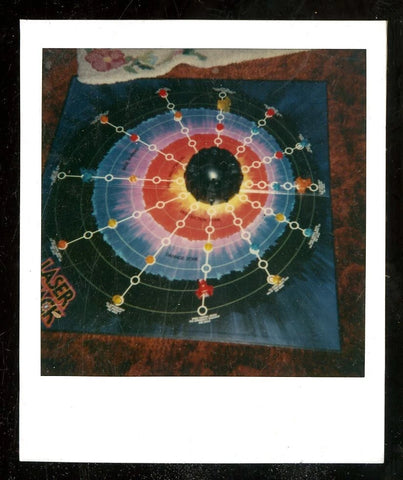 Vintage Polaroid Photo Abstract 1978 LASER ATTACK BOARD GAME by Milton Bradley Model