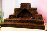 Ebros Castle Display Base with LED Light Battery Operated Home Decor Figurine Model