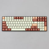 Tiramisu Theme Keycap Chocolate Color 129 Keys Cherry Profile PBT For MX Model