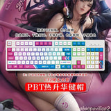 New 132 Key Games Overwatch OW PBT Keycap Set for Cherry MX Mechanical Keyboard Model