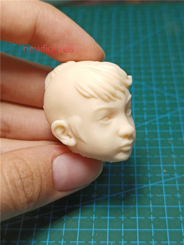 1:6 Little Asian Boy Head Sculpt Model For 12inch Male Action Figure Body Toys Model