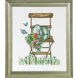 Permin counted cross stitch kit "Chair with flowers", 26x21cm, DIY, 92-8104 Model