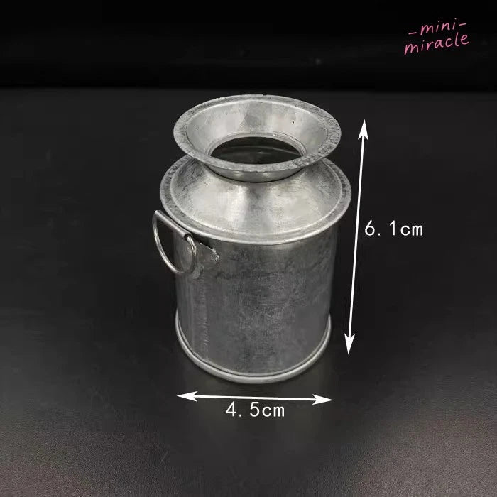 Unique Metal Bucket Action Figure Model For 12" 1/6 Warrior Milk Can Model