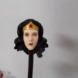 1/6 Painted Linda Wonder Heroine Head Carving Model Model