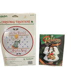 2 angel crosstitch kits Wonderart / Holiday Ribbon Model