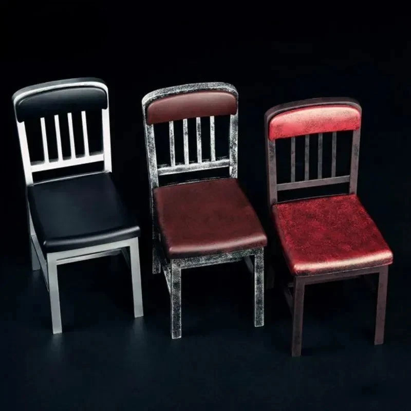 1/6 Scale Plastic Metallic Color Chair Model for 12'' Action Figure Toy Dolls Model
