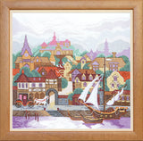 DIY Counted Cross Stitch Kit "White sail" 10.6x10.6 in / 27.0x27.0 cm Model