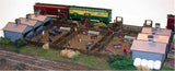The N Scale Architect 10703 N Quality Meat Stock Yard LaserCut Micro Plywood Kit Model