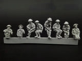 1/72 Resin Model Kit WWII British Universal Carrier Crew 8 Figures Unpainted Model