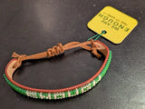 Leather & Bead Bracelet "ENOUGH" You Are Enough Charms