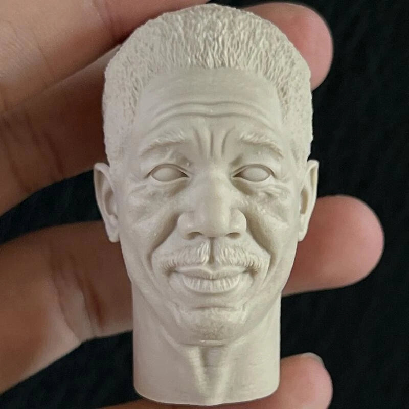 1/6 Morgan Freeman Head Sculpt Model For 12" PH TBL Male Action Figure  Body Toy Model