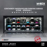 MBOX 1:64 Ver C Underground Container Garage Diorama Dustproof 28 Parking Spots Model