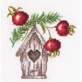 RTO counted Cross Stitch Kit "Nesting box" EH375, 10,5x11 cm, DIY Model