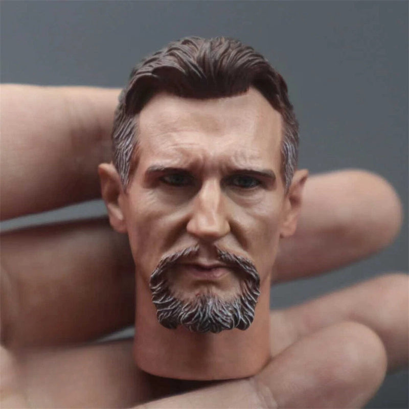 1/6 Scale Liam Neeson Ninja Master US Actor Head Sculpt Model Toys Model