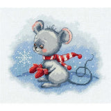 Klart counted cross stitch kit "Winter Mittens" 19x16cm, DIY Model