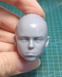 1/6 Scale Unpainted Star Female Agent Head Carving Sculpt Model Toys Model