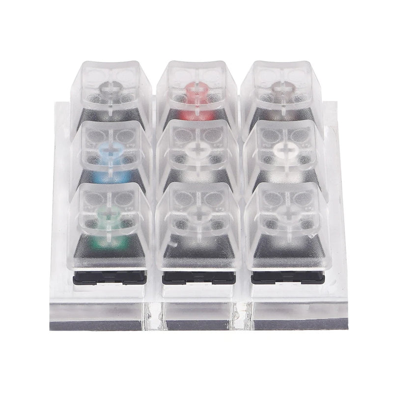 Acrylic 9-Axis Tester Mechanical Keyboard Sampler Keycap Switch For Cherry MX Model
