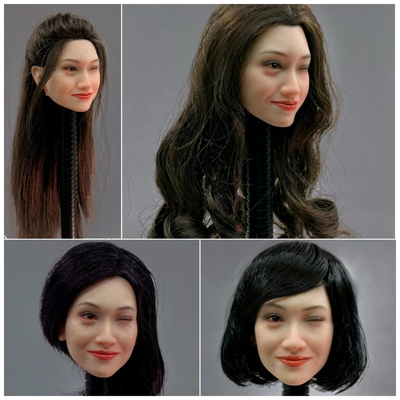 1/6 Zhu Yin Athena Chu A Chinese Odyssey Female Head Carved Plant Hair Model Toy Model