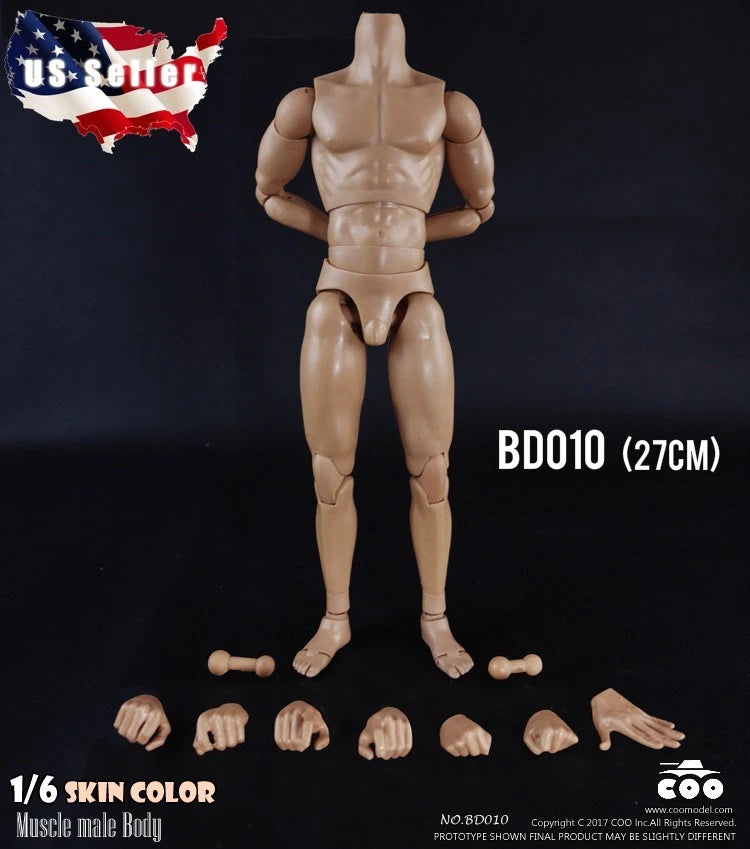 1/6 COOMODEL Muscular Male Figure Body BD010 EXTRA TALL For Hot Toys TTM18 TTM19 Model