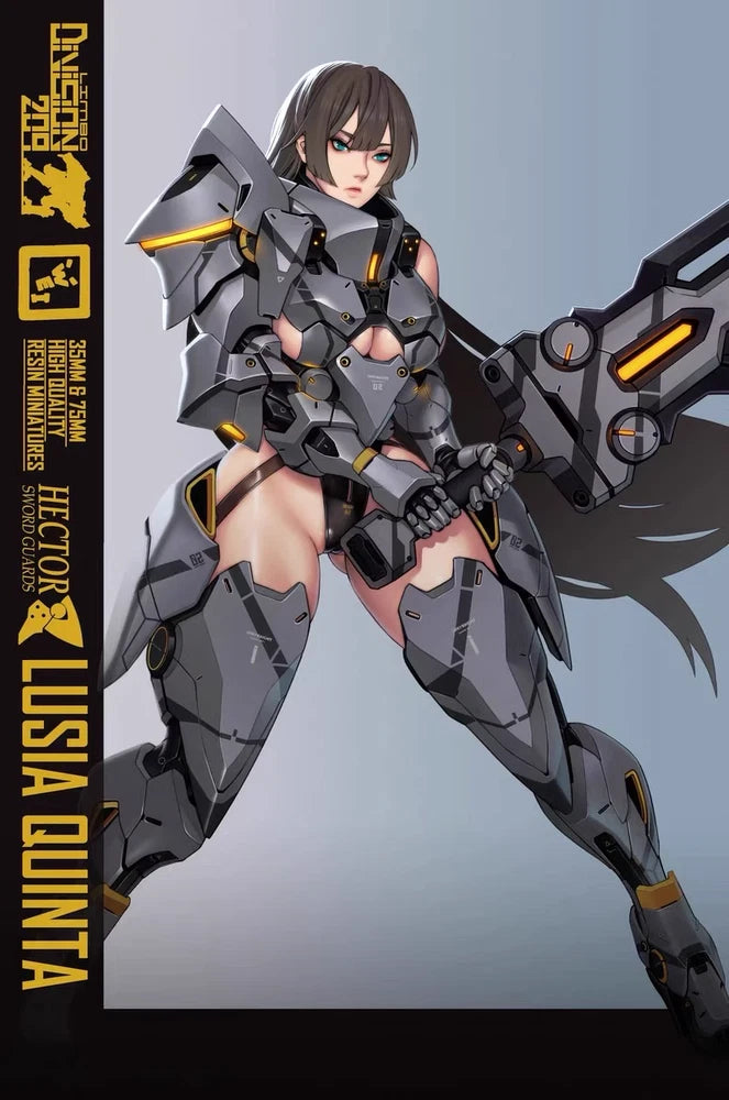 1/24 Resin Fantasy RoboCop Girl Mechanical Unpainted Unassembled lw-R01 Model