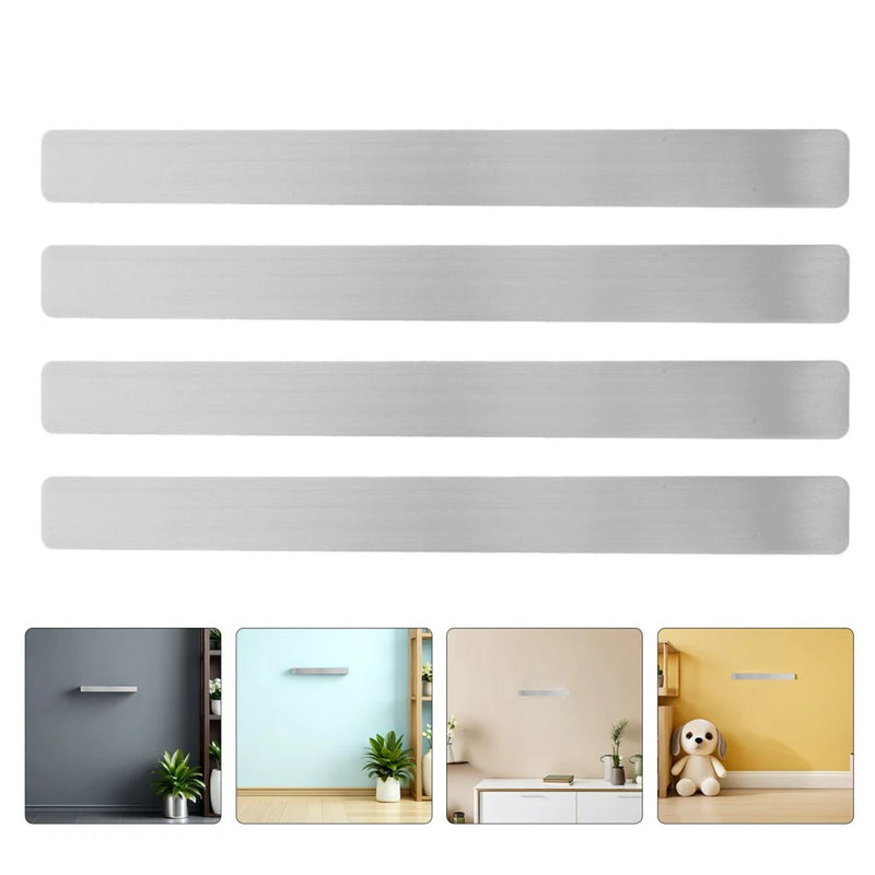 Reusable Adhesive Iron Strips for Magnets Office Wall Display Silver Metal Model