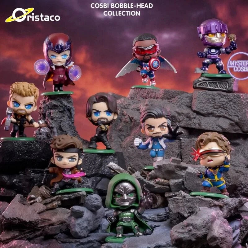 HotToys COSBI Avengers: Endgame Bobble Head Collectible Mini Figure Keychain Model