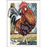 RTO counted Cross Stitch Kit "Rooster on the Walk" M350, 17x24 cm, DIY Model