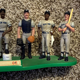 New York Yankees Baseball Player Figurine Display, Plastic 3D Effect, Green Base Model