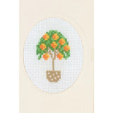 Permin counted cross stitch kit greeting card "Orange tree", 9x13cm Model