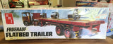 AMT Fruehauf Flat Bed Trailer Sealed packaging. 1/25. 12up New Sealed Model Kit Model