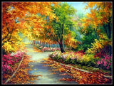 BWS320240 Needlework Crafts Embroidery DIY Cross Stitch Kits-Colorful Season Model