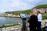Photo 6x4 Information board, Ballintoy Harbour A Game of Thrones location c2019 Model