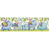 Heritage counted cross stitch kit evenweave fabric "Elephants on Parade", KCEP15 Model