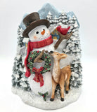 Bronner¡¯s Snowman Deer Cardinal Winter Village Scene Christmas Figurine Wreath Model