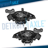 FWD Front Steering Knuckles +Wheel Hub Bearings for 2004 2005-2010 Toyota Sienna Model