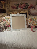 White Wooden Picture Frame  Bulletin Board Chalkboard Modern Farmhouse Office Model