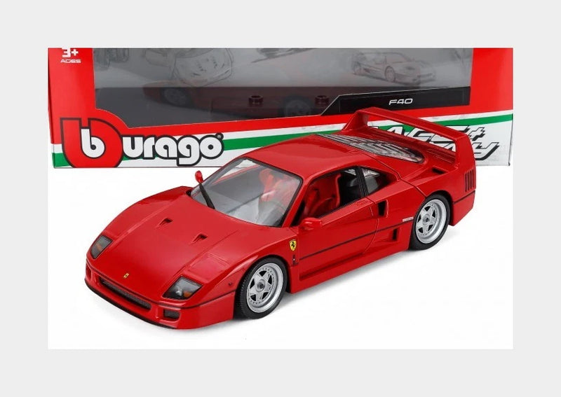 1:18 BURAGO Ferrari F40 1987 Red BU16023R Model Model
