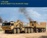 Trumpeter 63564 1/35 M1074 HEMTT PLS W/ M1076 Trailer Assembly Model Kit Model