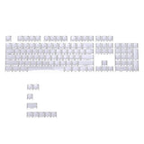 PC Material 114 Key Shining Jelly Keycap Set Side Printed Characters OEM Height Model