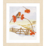 Lanarte counted cross stitch kit "Winterland Marjolein Bastin", 25x26cm, DIY Model