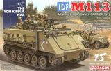 1:35 M113 "Sarda" Armored Transport Vehicle and Paratroopers Assembly Model Model